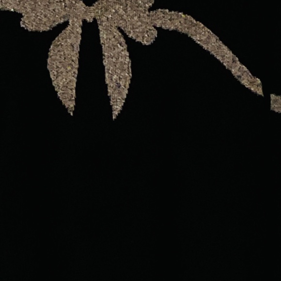 LOFT Silver bow on Black Sweater sz M - Picture 4 of 8